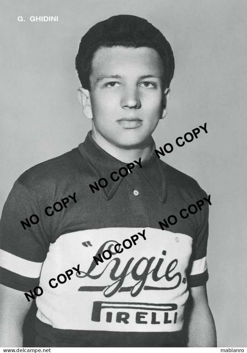 PHOTO CYCLISME REENFORCE GRAND QUALITÉ ( NO CARTE ) G. GHIDINI TEAM LYGIE 1953 - Radsport