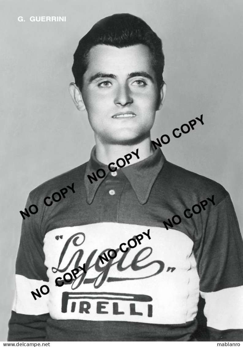 PHOTO CYCLISME REENFORCE GRAND QUALITÉ ( NO CARTE ) G. GUERRINI TEAM LYGIE 1953 - Cyclisme