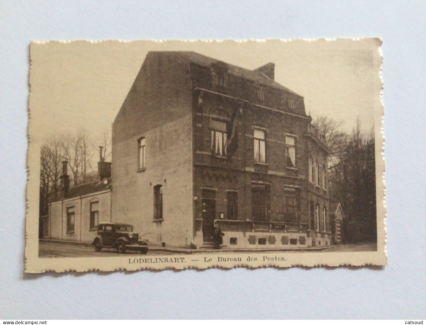 Carte Postale Ancienne Lodelinsart Le Bureau Des Postes - Charleroi