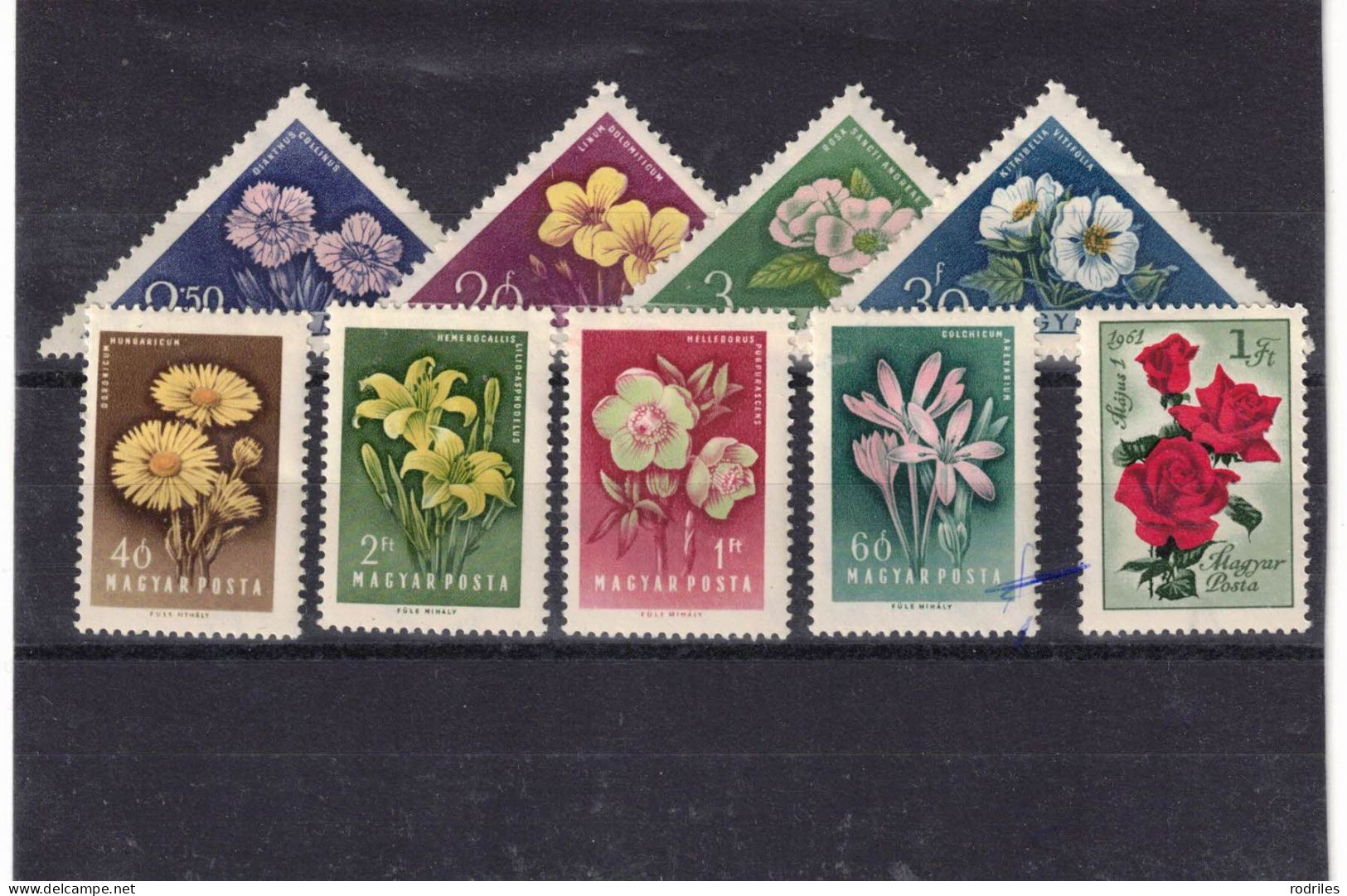 Hungría. Tres Fichas Con Series Nuevas Del Tema FLORA - Unused Stamps