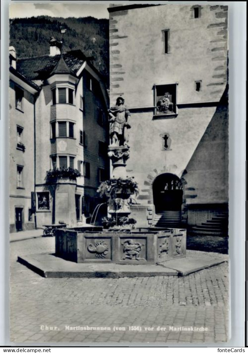 10719274 Chur GR Chur Martinsbrunnen Kirche  * Chur - Sonstige & Ohne Zuordnung