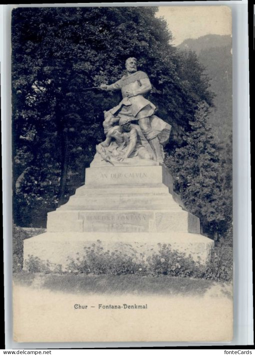 10719272 Chur GR Chur Fontana Denkmal  * Chur - Sonstige & Ohne Zuordnung