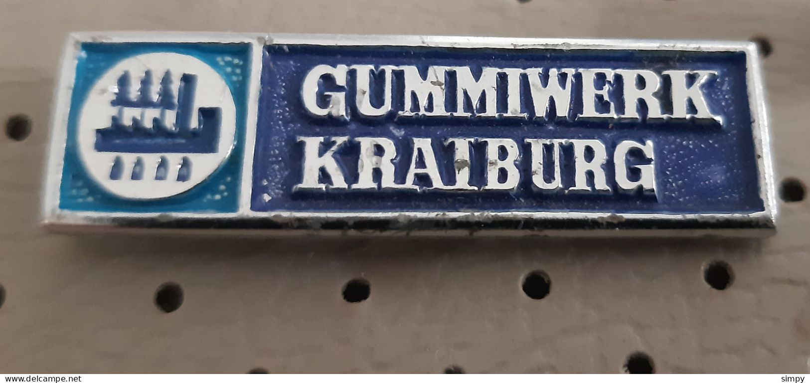 Gummiwerk Krainburg Thermoplastic Germany Vintage Pin - Trademarks