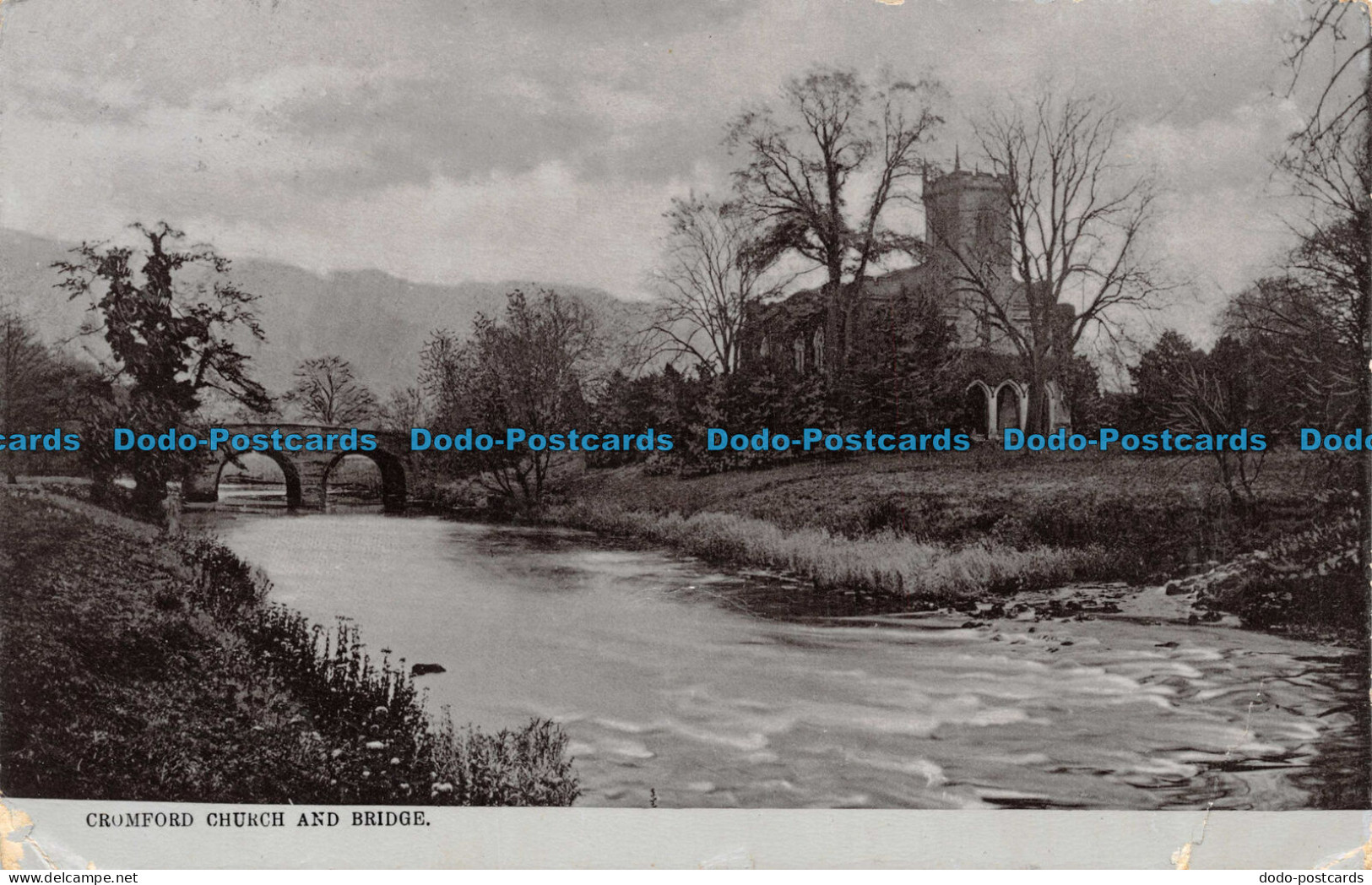 R109566 Cromford Church And Bridge. W. E. Smith. 1905 - Welt