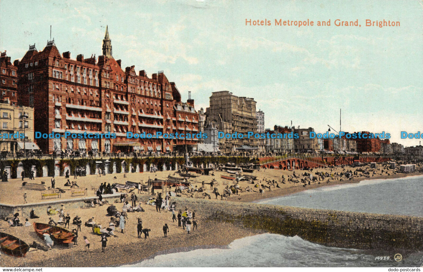 R109155 Hotels Metropole And Grand Brighton. Valentine. 1919 - Welt