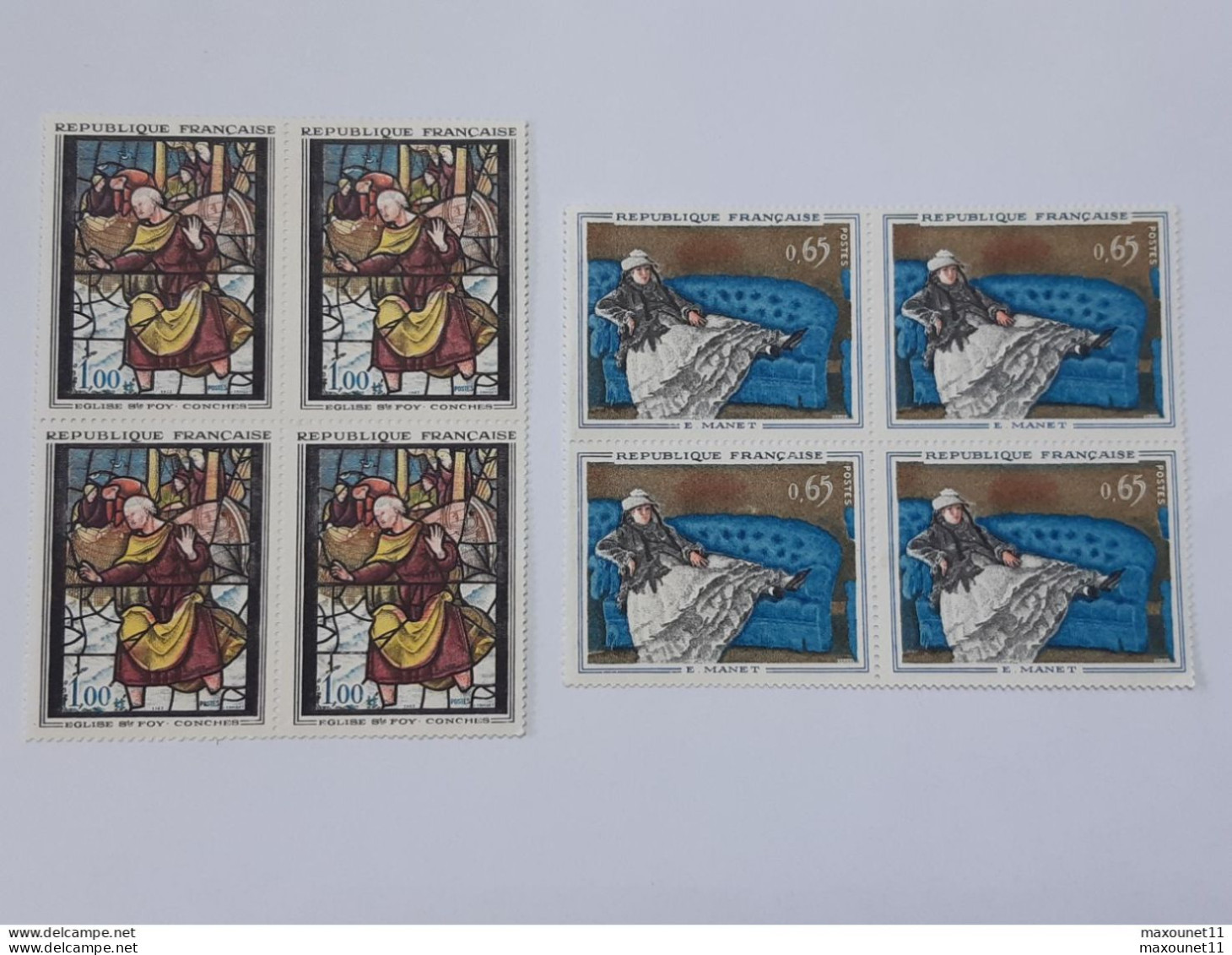 Lot de timbres 76 Polychromes de France neufs avec gomme sans charnières  .. Lot140 .