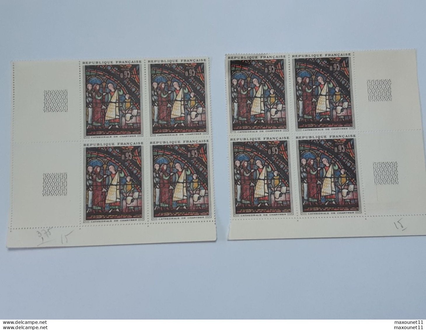 Lot de timbres 76 Polychromes de France neufs avec gomme sans charnières  .. Lot140 .