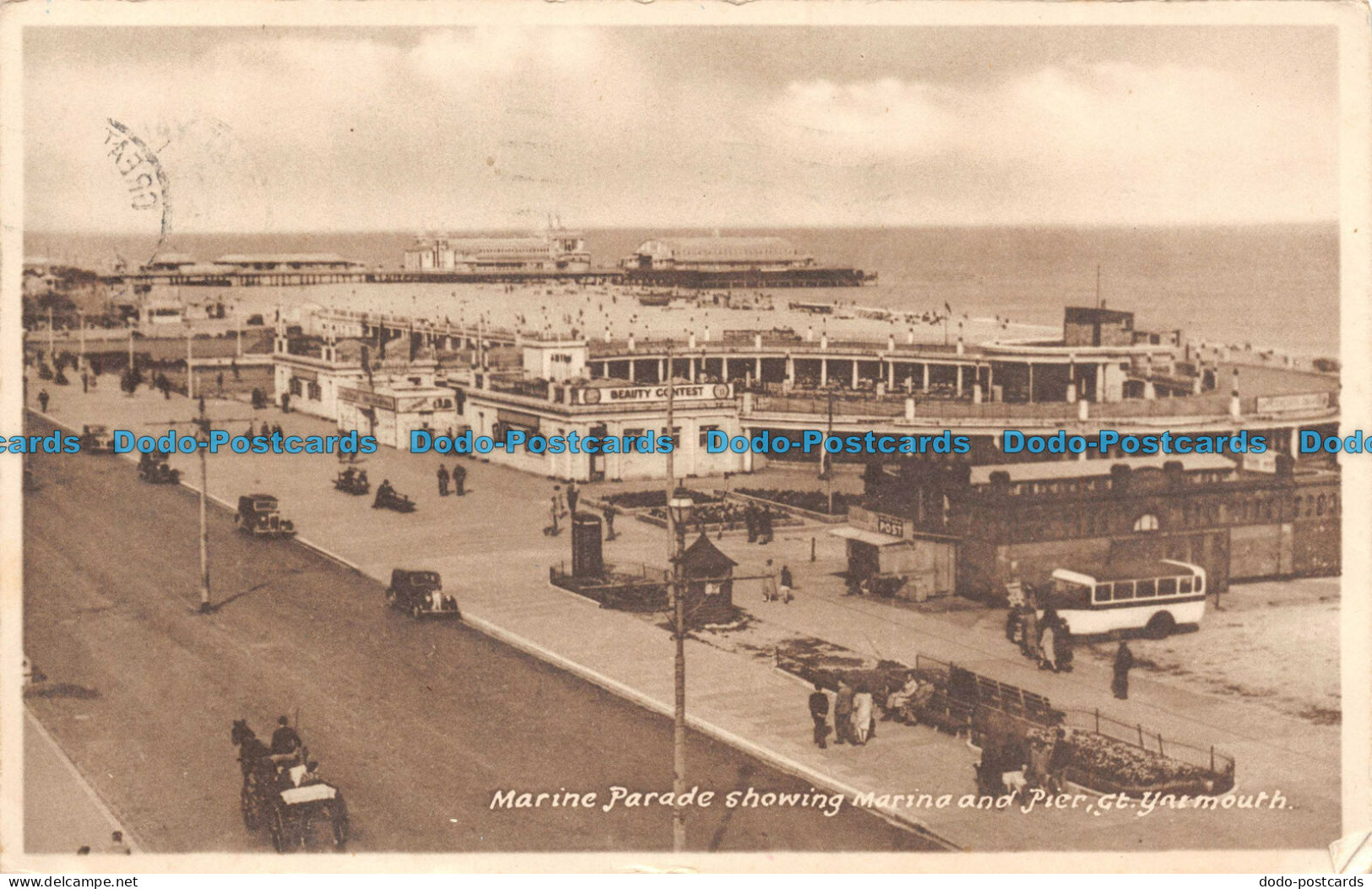 R109581 Marine Parade Showing Marina And Pier. Gt. Yarmouth. M. And L. National. - Welt