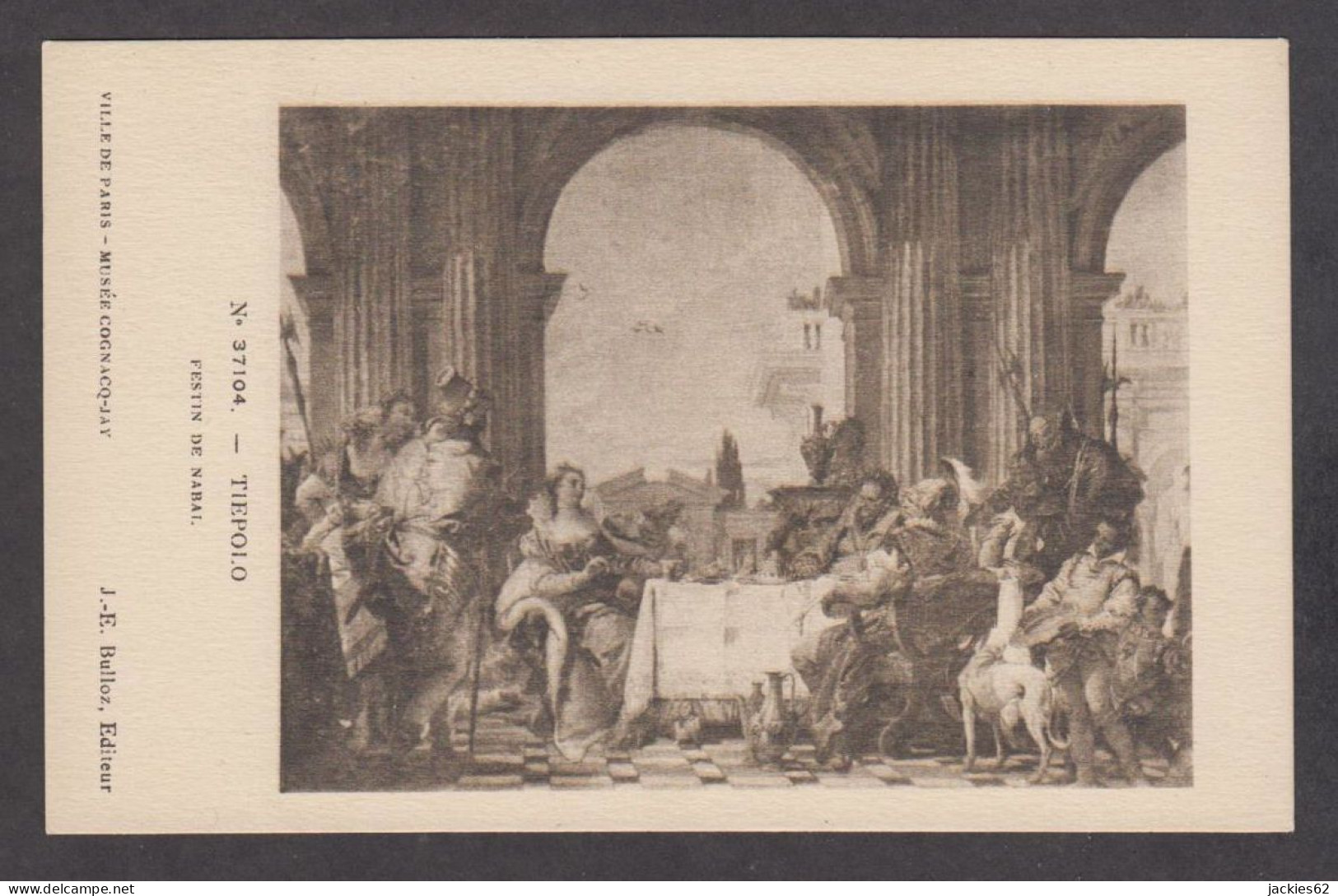 PT124/ Giandomenico TIEPOLO, *Festin De Nabal*, Paris, Musée Cognacq-Jay - Malerei & Gemälde