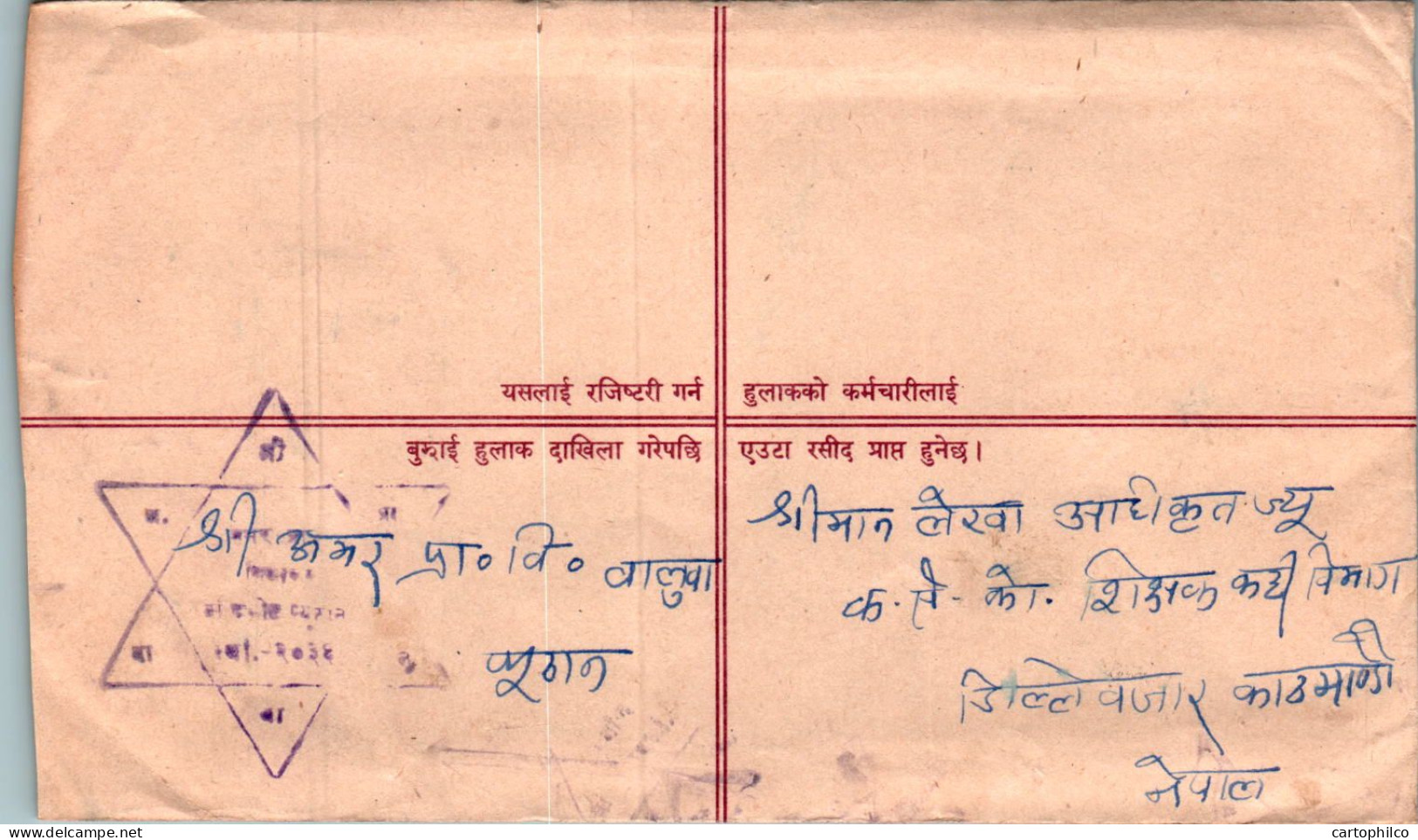 Nepal Postal Stationery Flower Pyuthana Cds - Népal