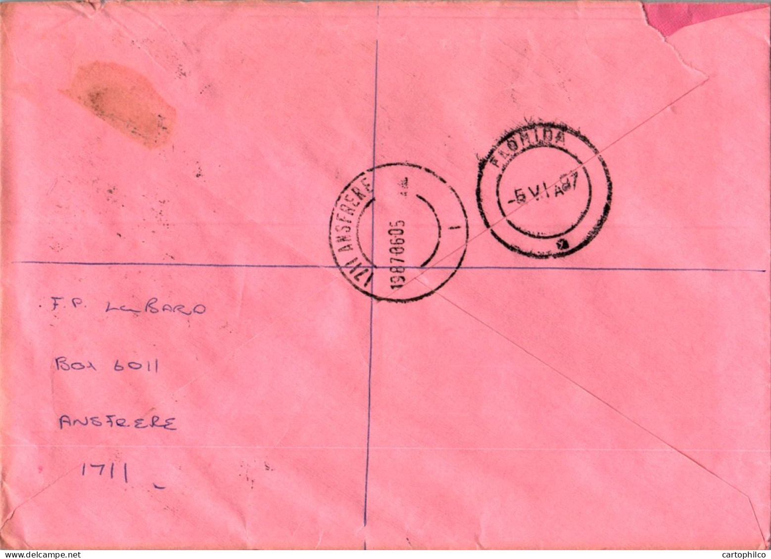 RSA South Africa Cover Ansfrere  - Storia Postale