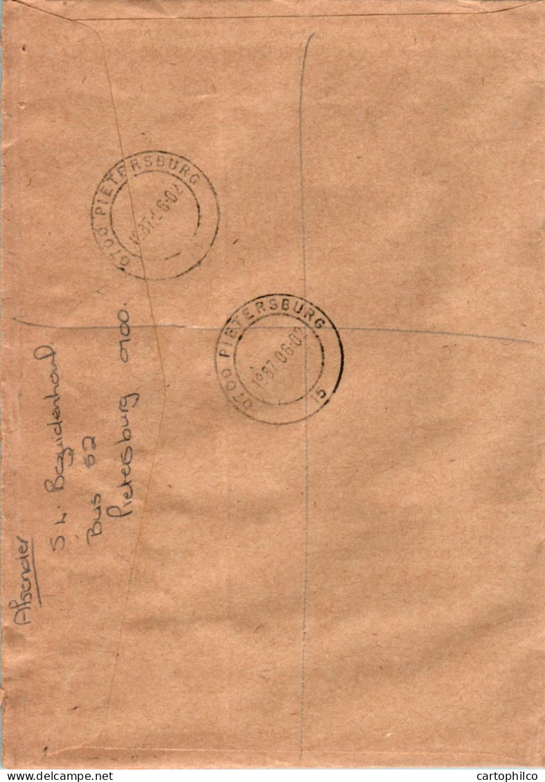 RSA South Africa Cover Pietersburg  To Johannesburg - Storia Postale