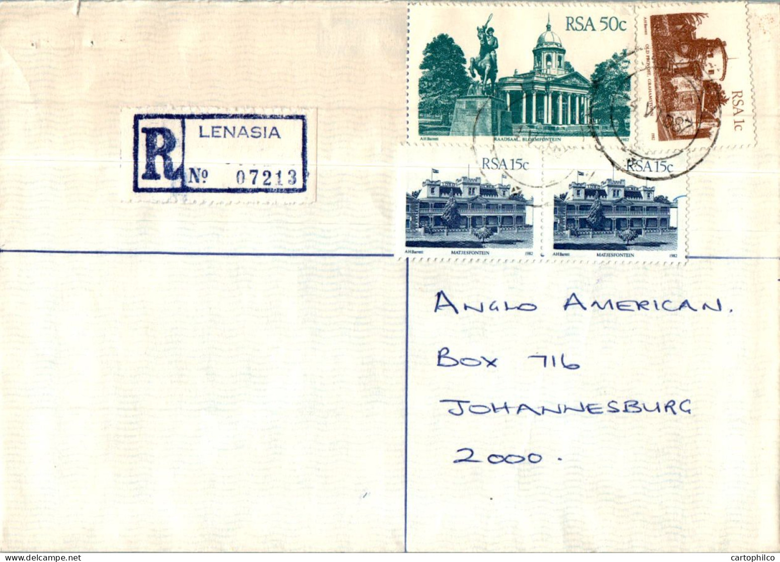 RSA South Africa Cover Lenasia To Johannesburg - Storia Postale