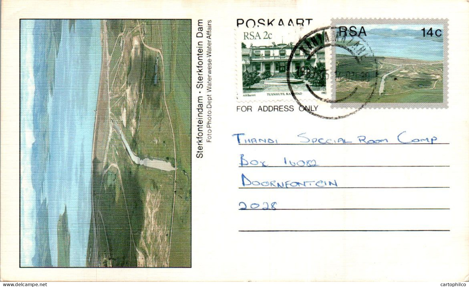 RSA South Africa Postal Stationery  To Doornfontein - Cartas & Documentos