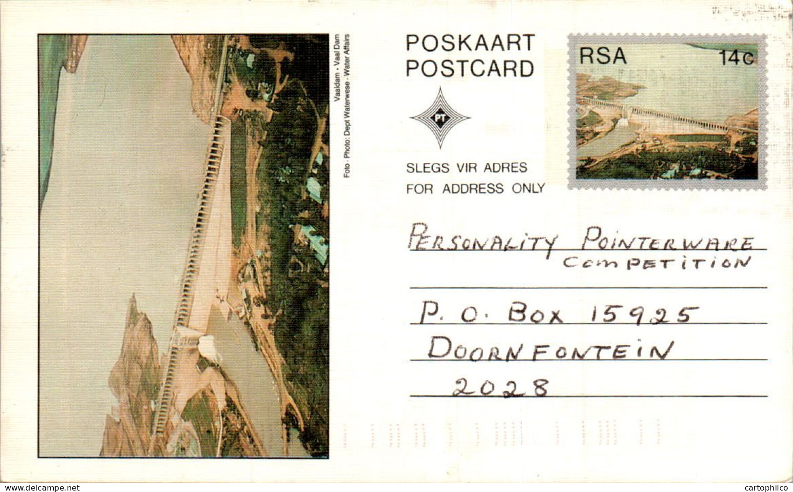 RSA South Africa Postal Stationery  To Doornfontein - Lettres & Documents