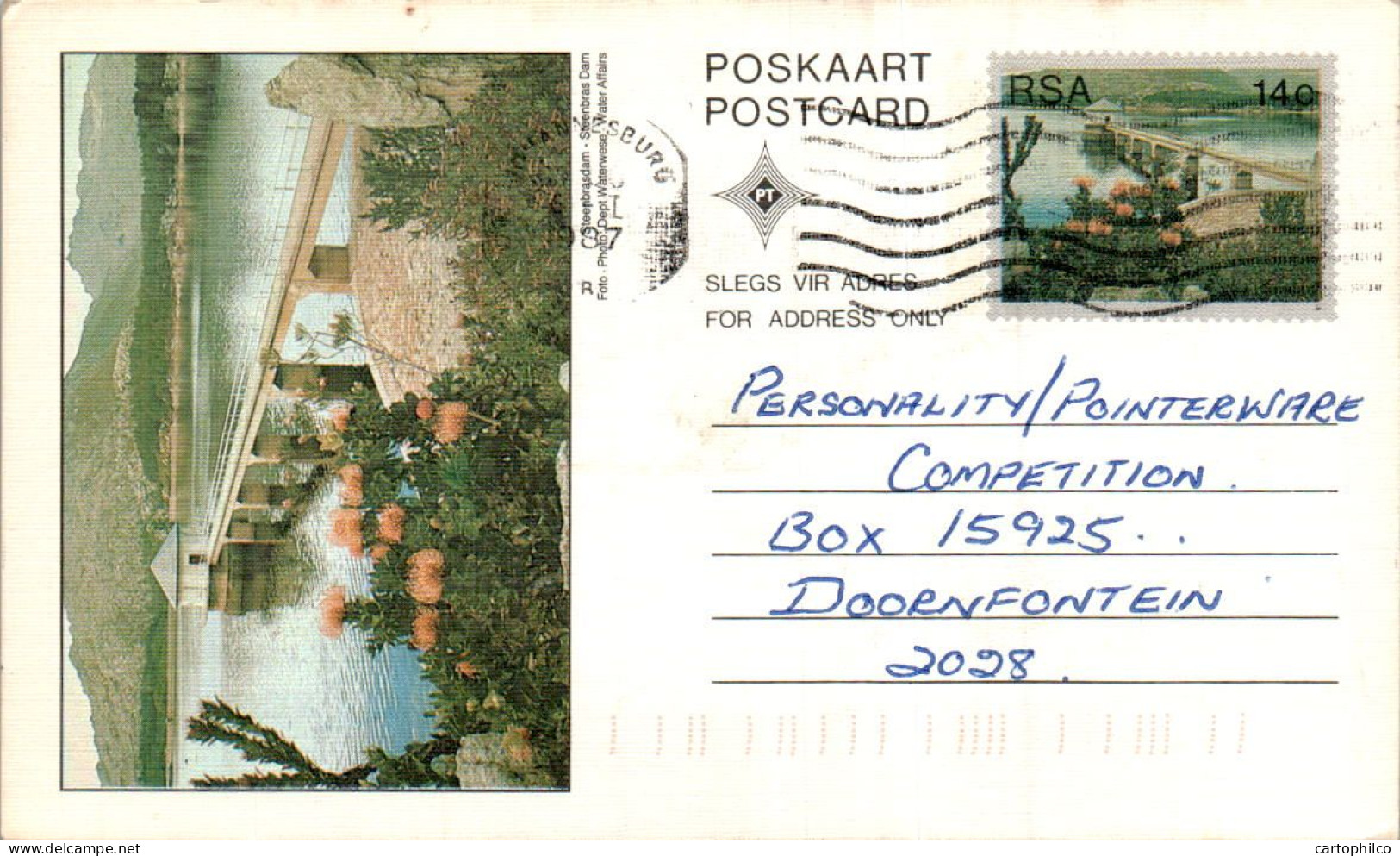 RSA South Africa Postal Stationery  To Doornfontein - Lettres & Documents