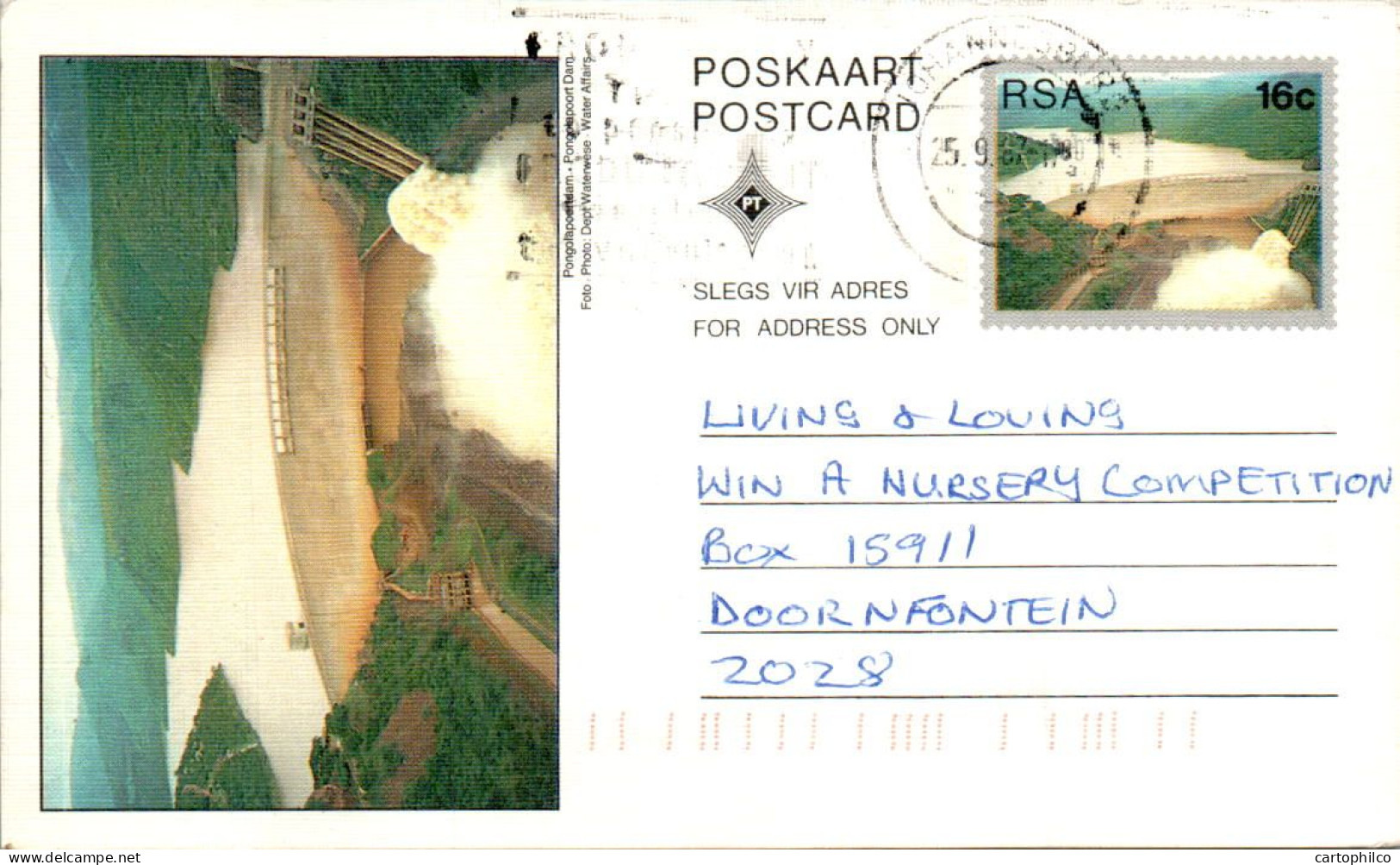 RSA South Africa Postal Stationery  To Doornfontein - Lettres & Documents