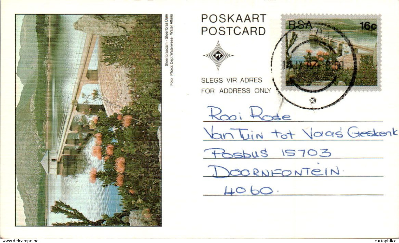 RSA South Africa Postal Stationery  To Doornfontein - Lettres & Documents