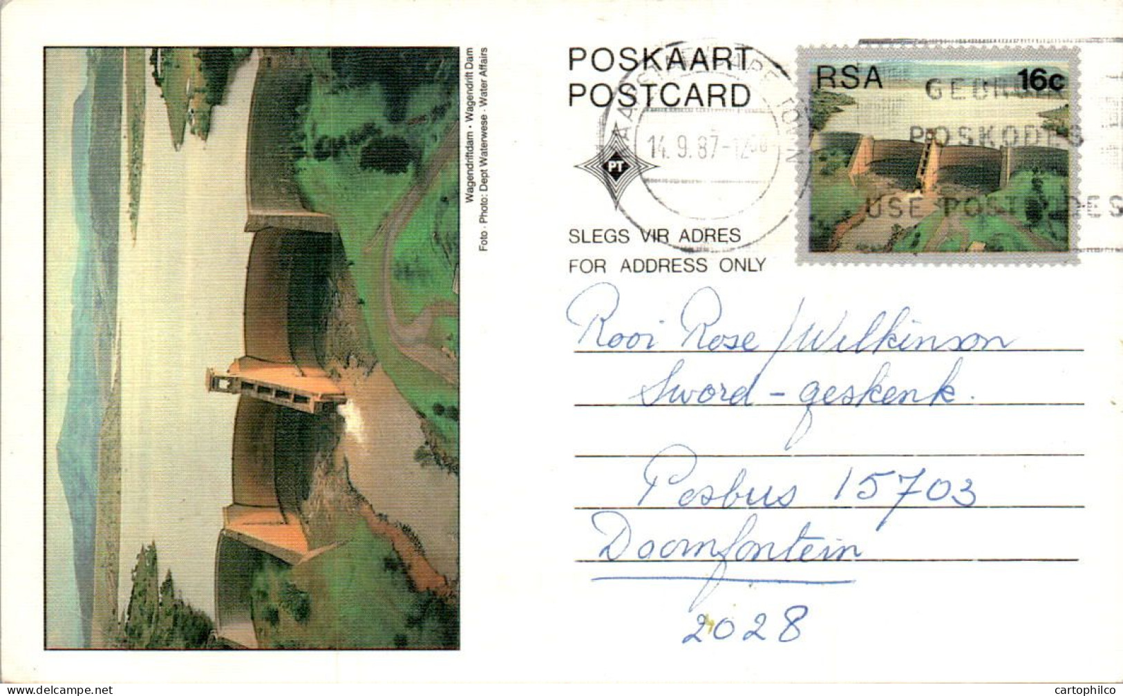 RSA South Africa Postal Stationery  To Doornfontein - Lettres & Documents