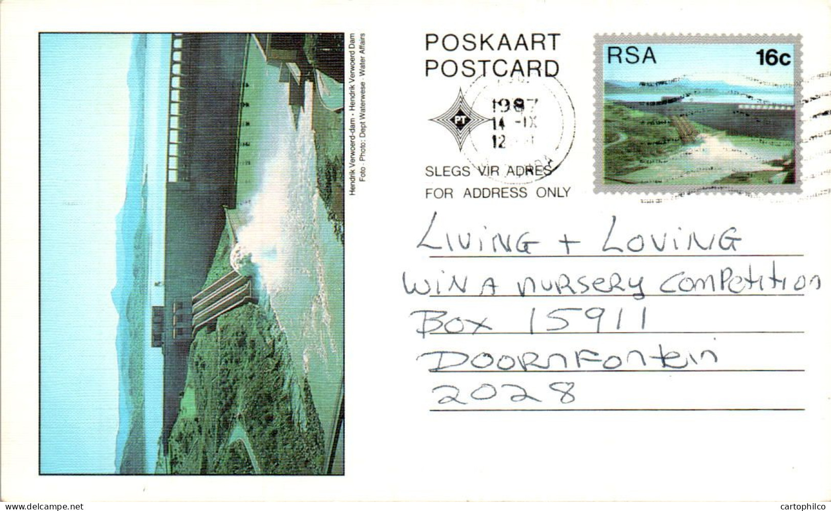 RSA South Africa Postal Stationery  To Doornfontein - Brieven En Documenten