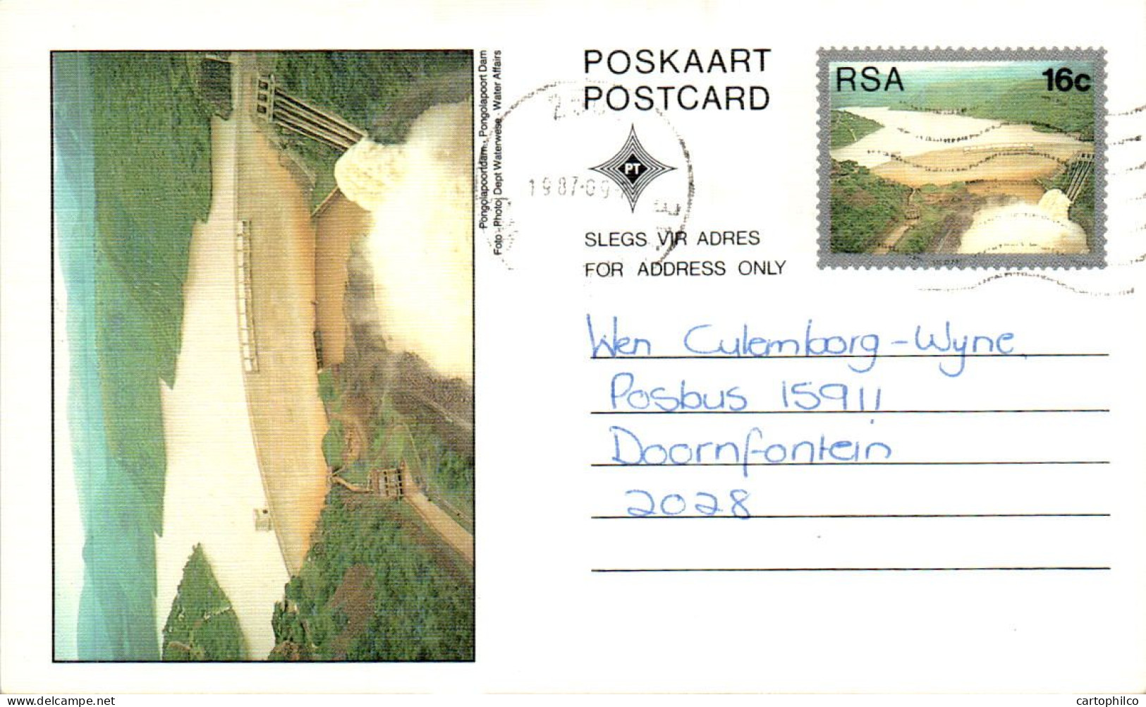 RSA South Africa Postal Stationery  To Doornfontein - Lettres & Documents