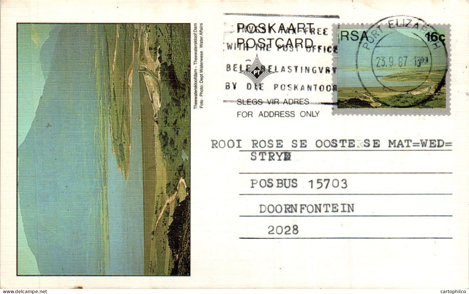 RSA South Africa Postal Stationery  To Doornfontein - Lettres & Documents