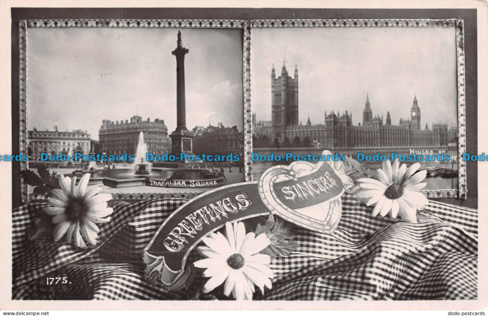 R109600 Greetings Sincere. Trafalgar Square And Houses Of Parliament - Welt