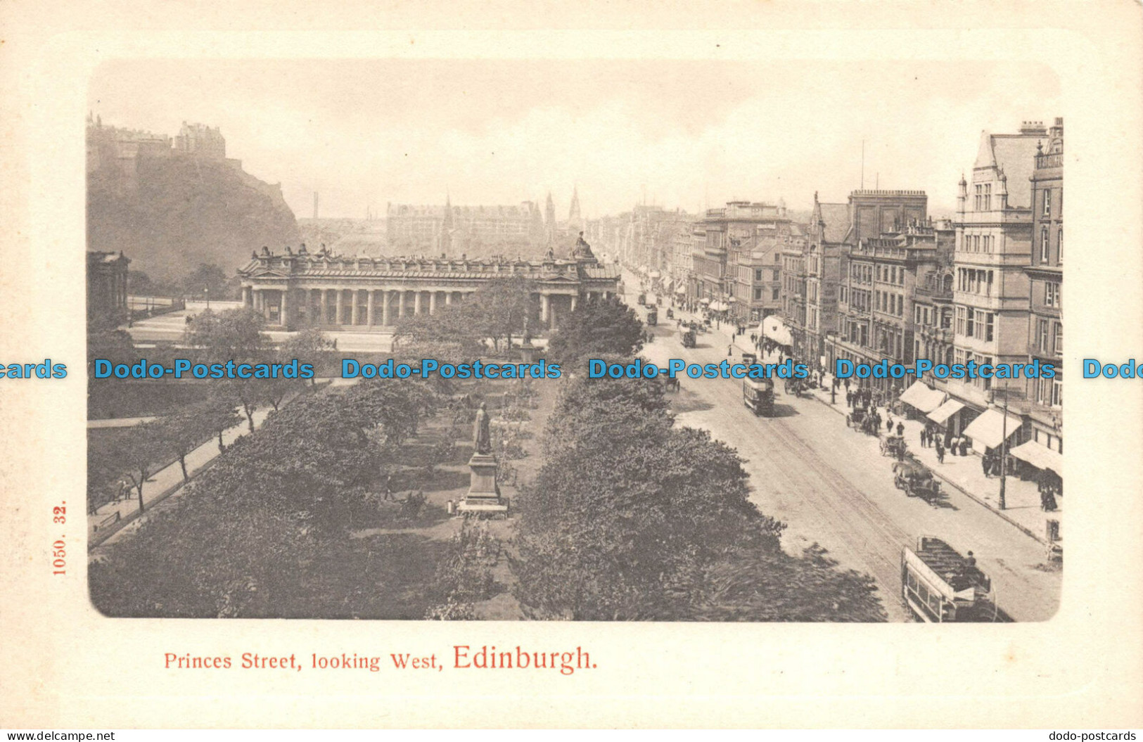 R109613 Princes Street Looking West. Edinburgh. Hartmann - Welt