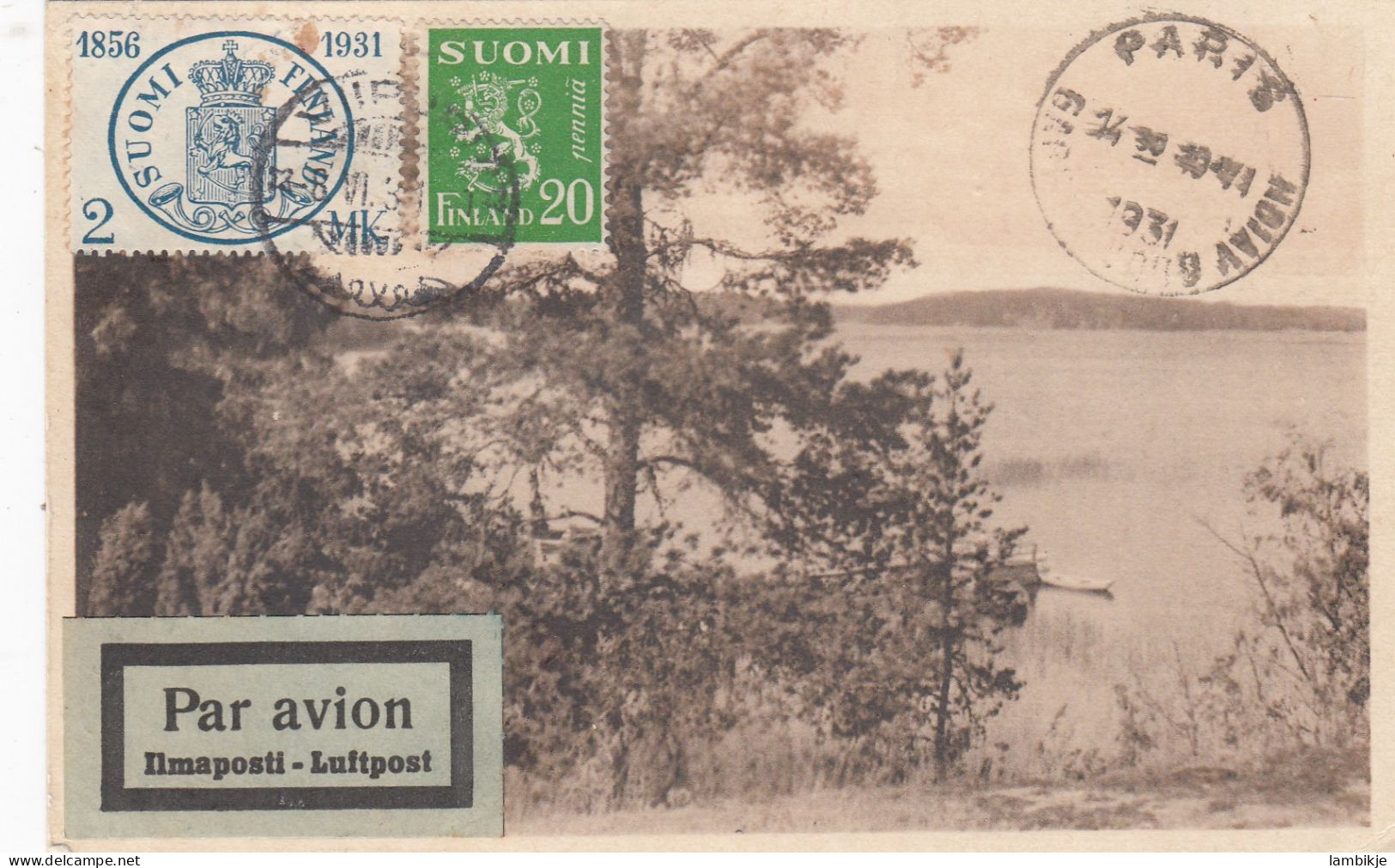 Finland Postcard Airmail 1931 - Covers & Documents