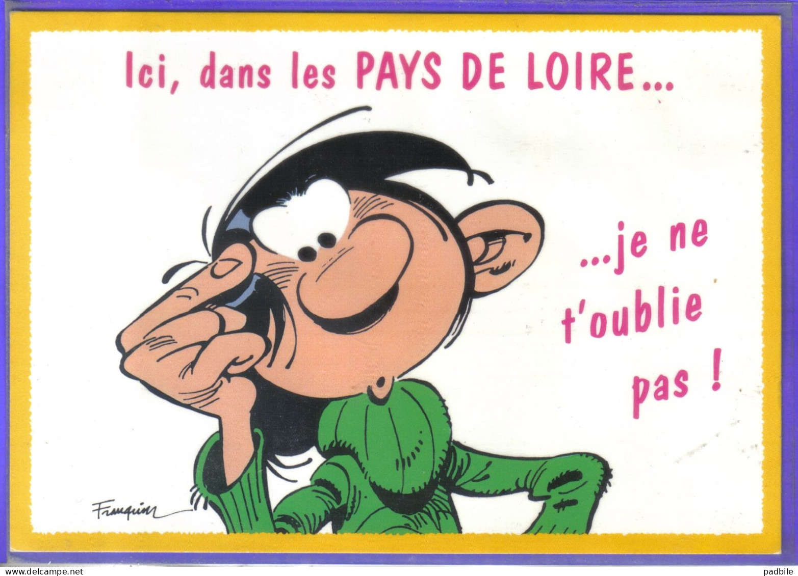 Carte Postale Bande Dessinée   Franquin Gaston Lagaffe    N° 7205  Très Beau Plan - Comicfiguren