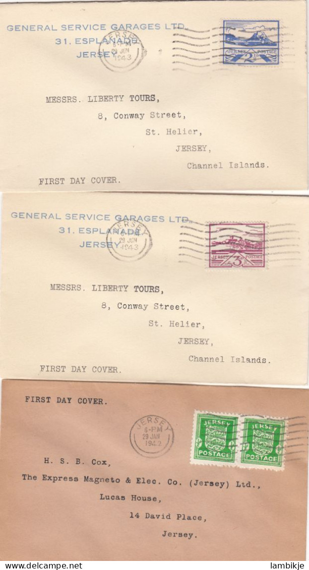 Jersey 3 Covers 41-42 - Occupation 1938-45