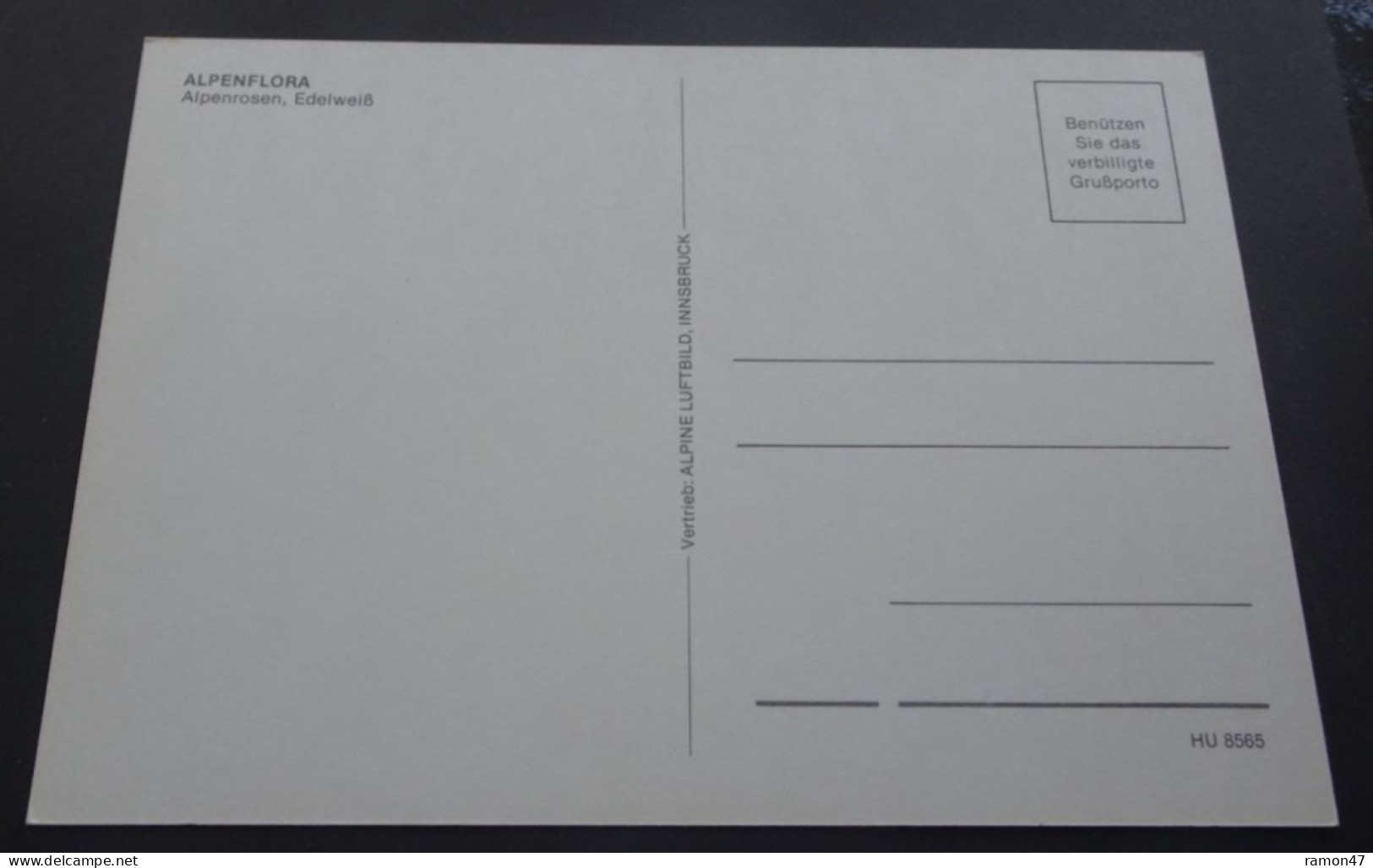 Alpenflora - Alpenrosen, Edelweiss - Vertrieb Alpine Luftbild, Innsbruck - Otros & Sin Clasificación