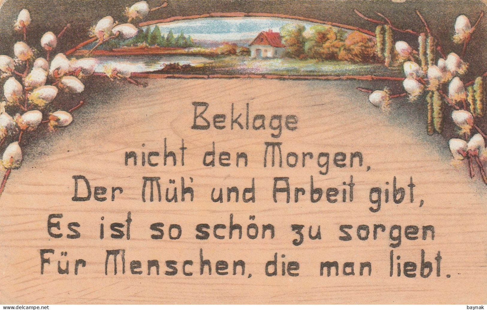 TH3619   --   BEKLAGE NICHT .........   SPRUCHKARTE  --  SAYING CARD   --  1919 - Other & Unclassified