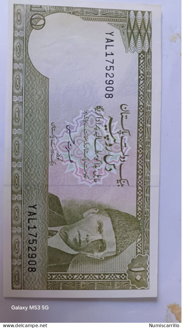 10 Rupias Pakistán 1984 Sin Circular - Pakistan