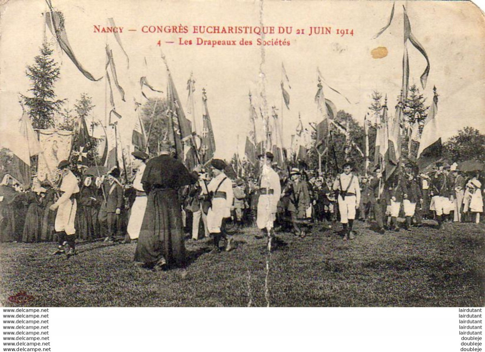 D54  NANCY  Congrès Eucharistiques Du 21 Juin 1914- Les Drapeaux Des Sociétés  ..... - Nancy