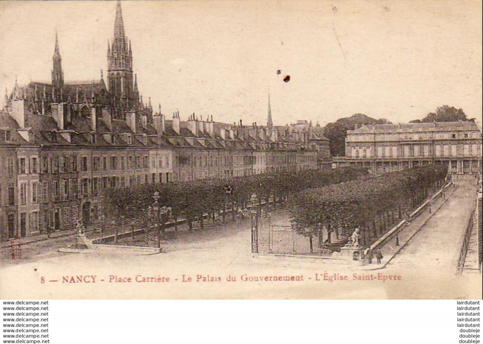 D54  NANCY  Place Carrière- Le Palais Du Gouvernement- L'Eglise Saint-Epvre  ..... - Nancy