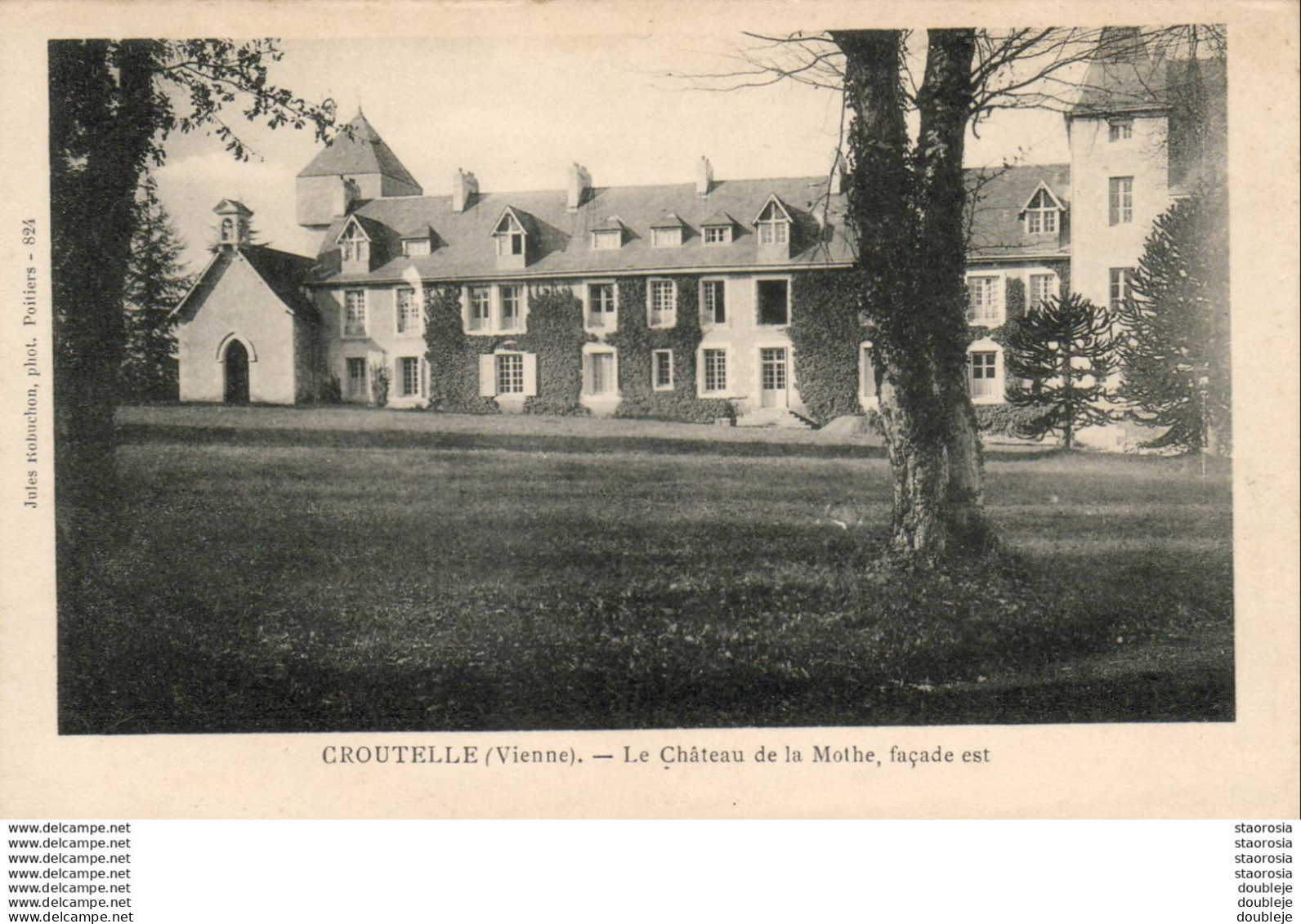 D86  CROUTELLE  Le Château De La Mothe - Façade Est - Andere & Zonder Classificatie