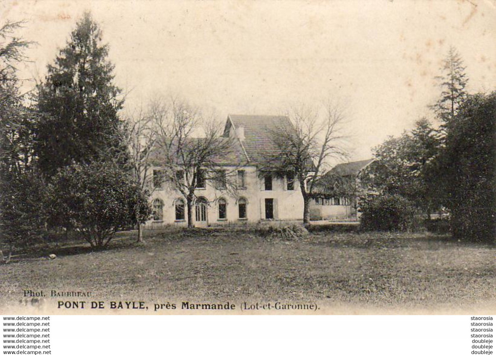 D47  PONT DE BAYLE Près MARMANDE   ............. .  ( REP1920) - Marmande