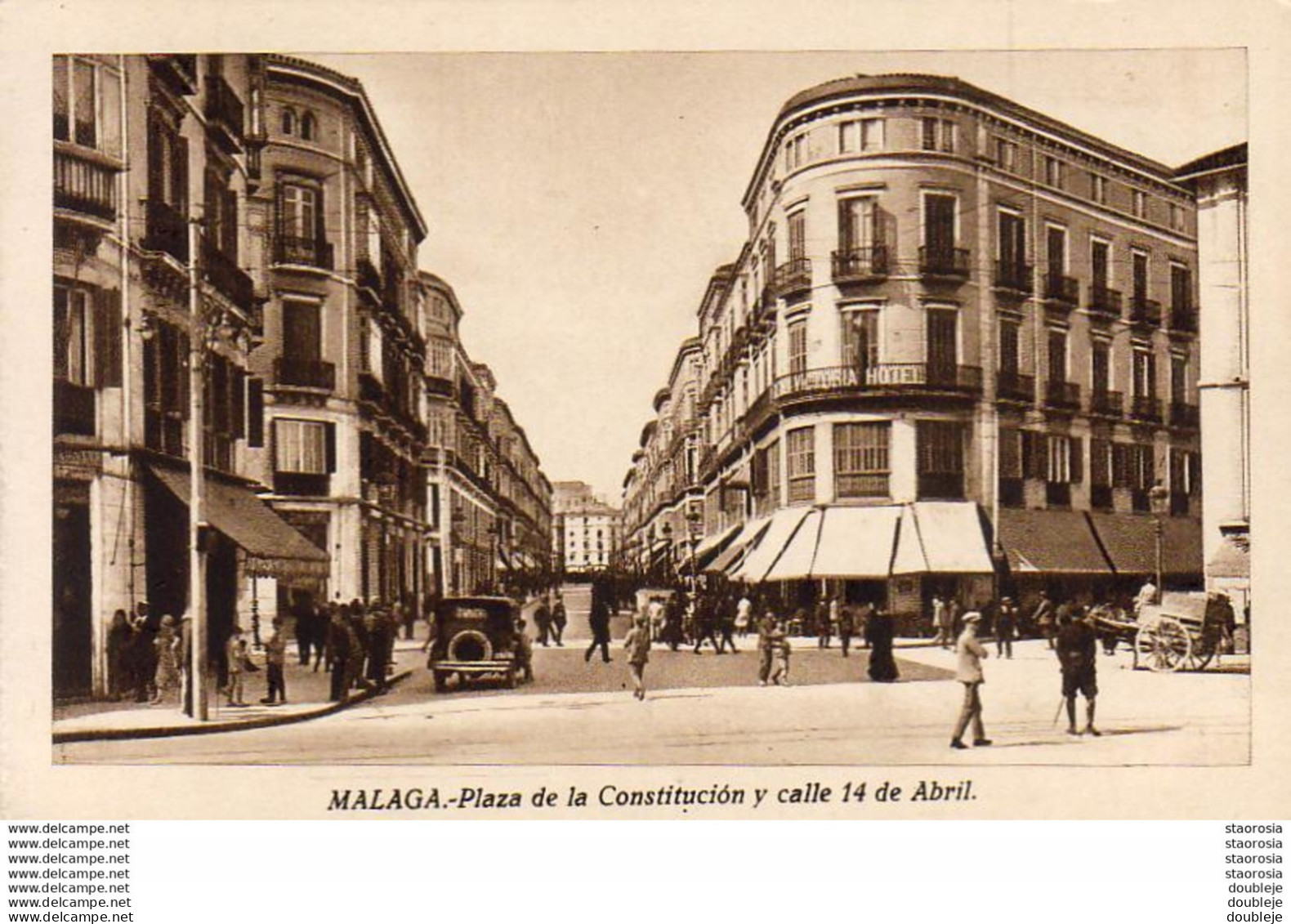 ESPAGNE  MALAGA  Plaza De La Constitucion Y Calle 14 De Abril ............ - Málaga