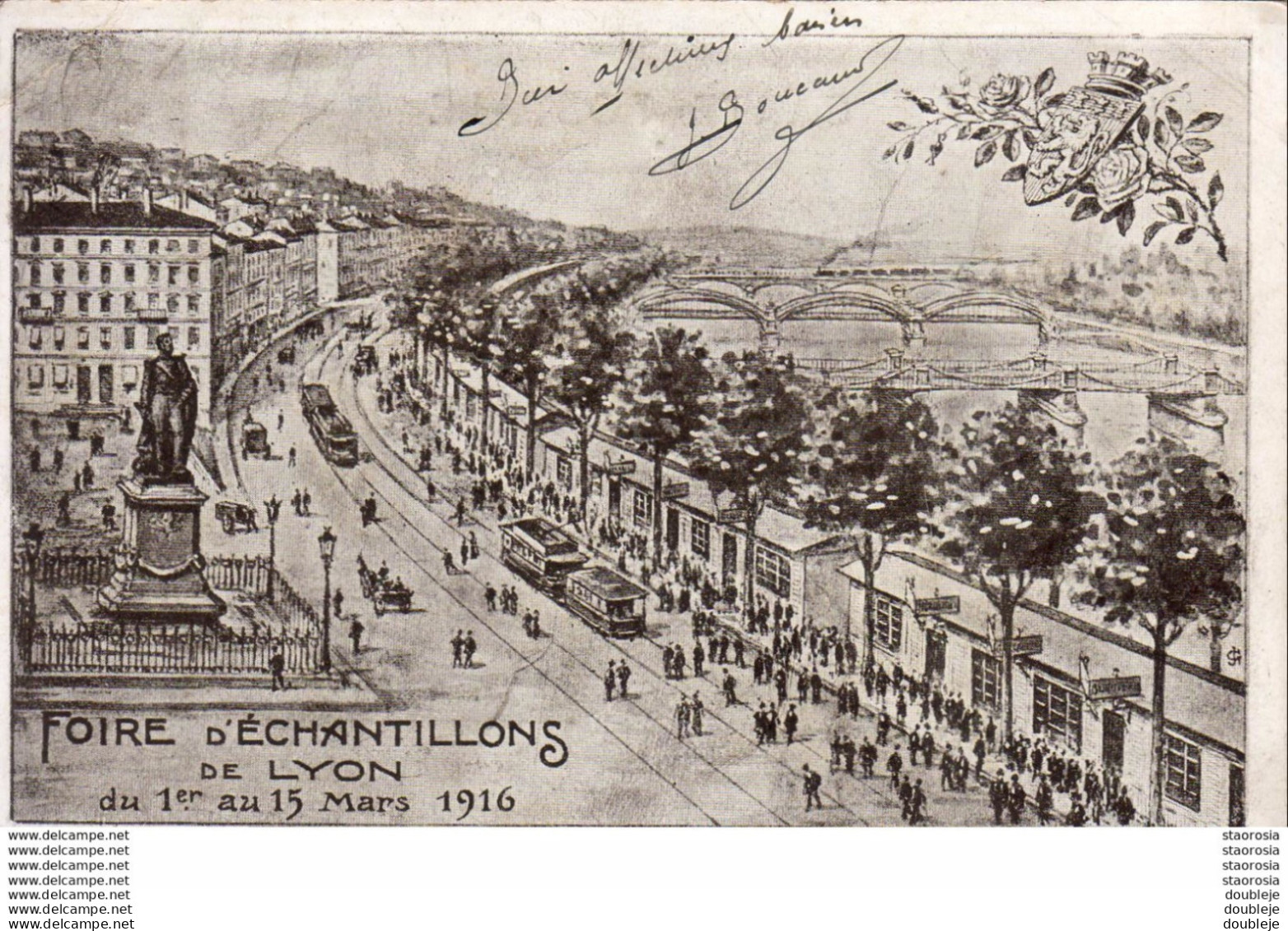 D69  LYON FOIRE D'ECHANTILLONS DE LYON MARS 1916 - Andere & Zonder Classificatie