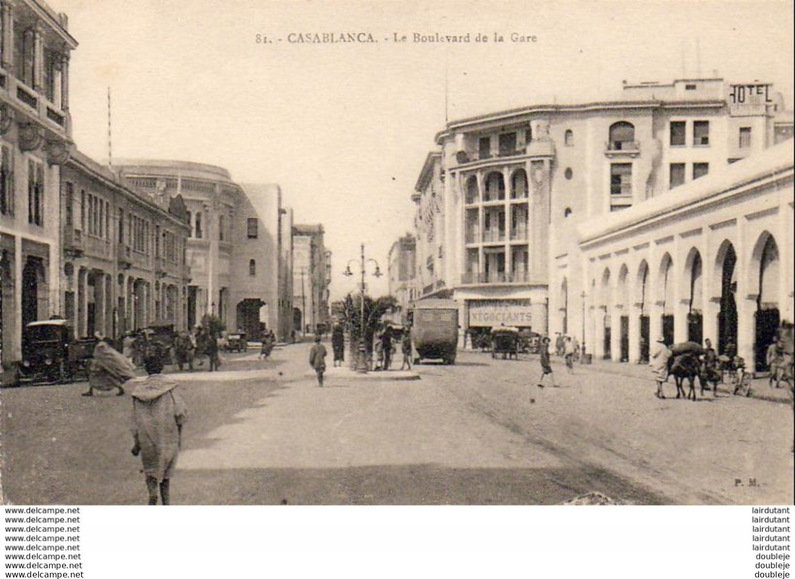 MAROC  CASABLANCA  Le Boulevard De La Gare  ..... - Casablanca