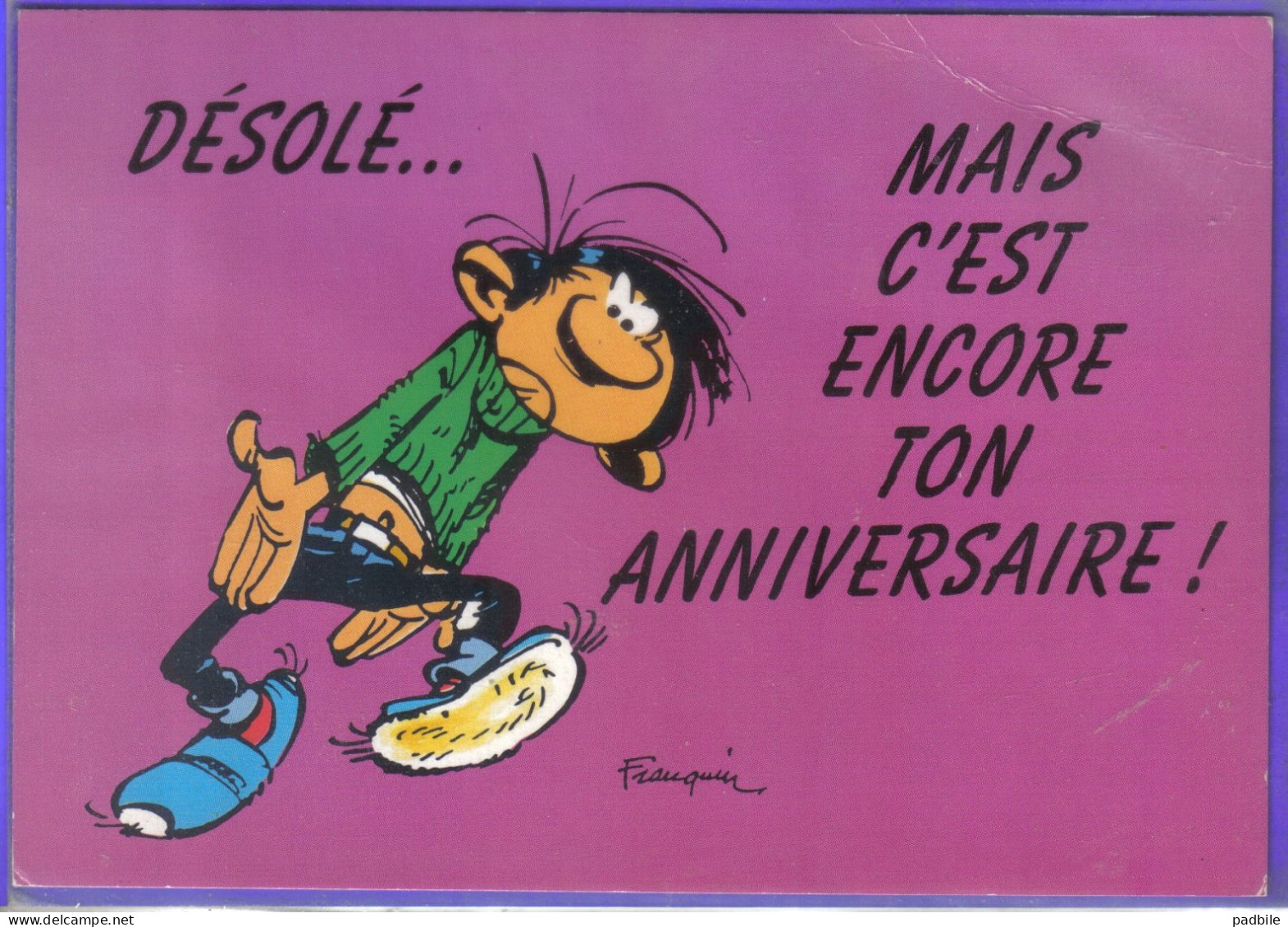 Carte Postale Bande Dessinée   Franquin Gaston Lagaffe    N° 116  Très Beau Plan - Bandes Dessinées