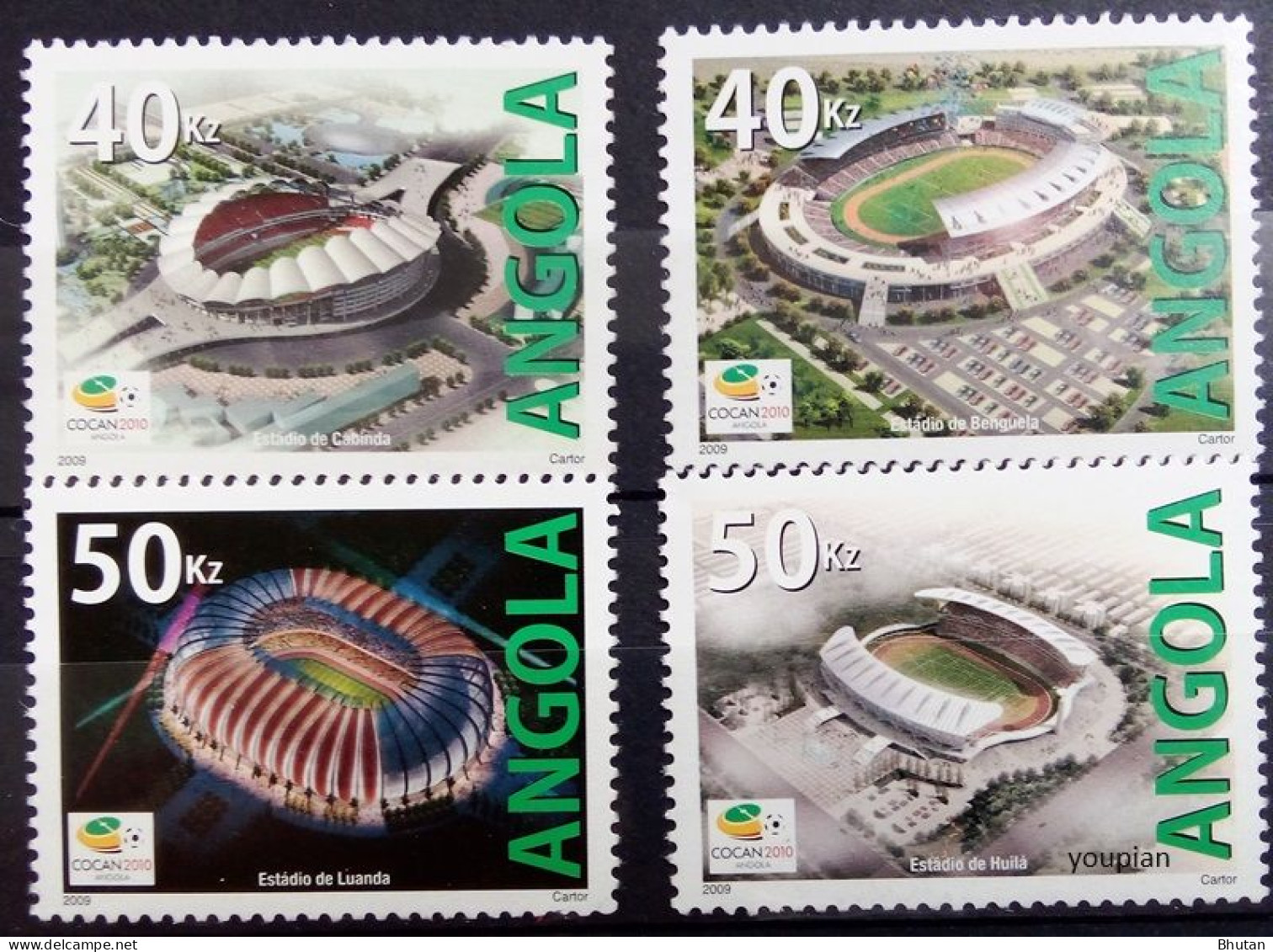 Angola 2010, Sports Stadium, MNH Stamps Set - Angola