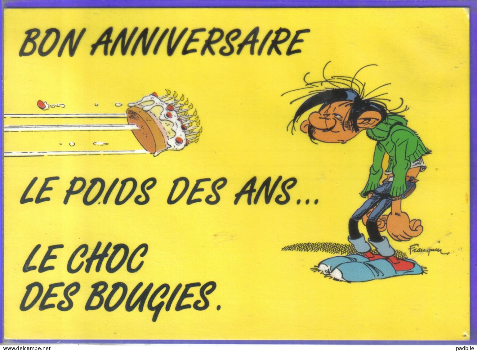 Carte Postale Bande Dessinée   Franquin Gaston Lagaffe    N° 81  Très Beau Plan - Bandes Dessinées