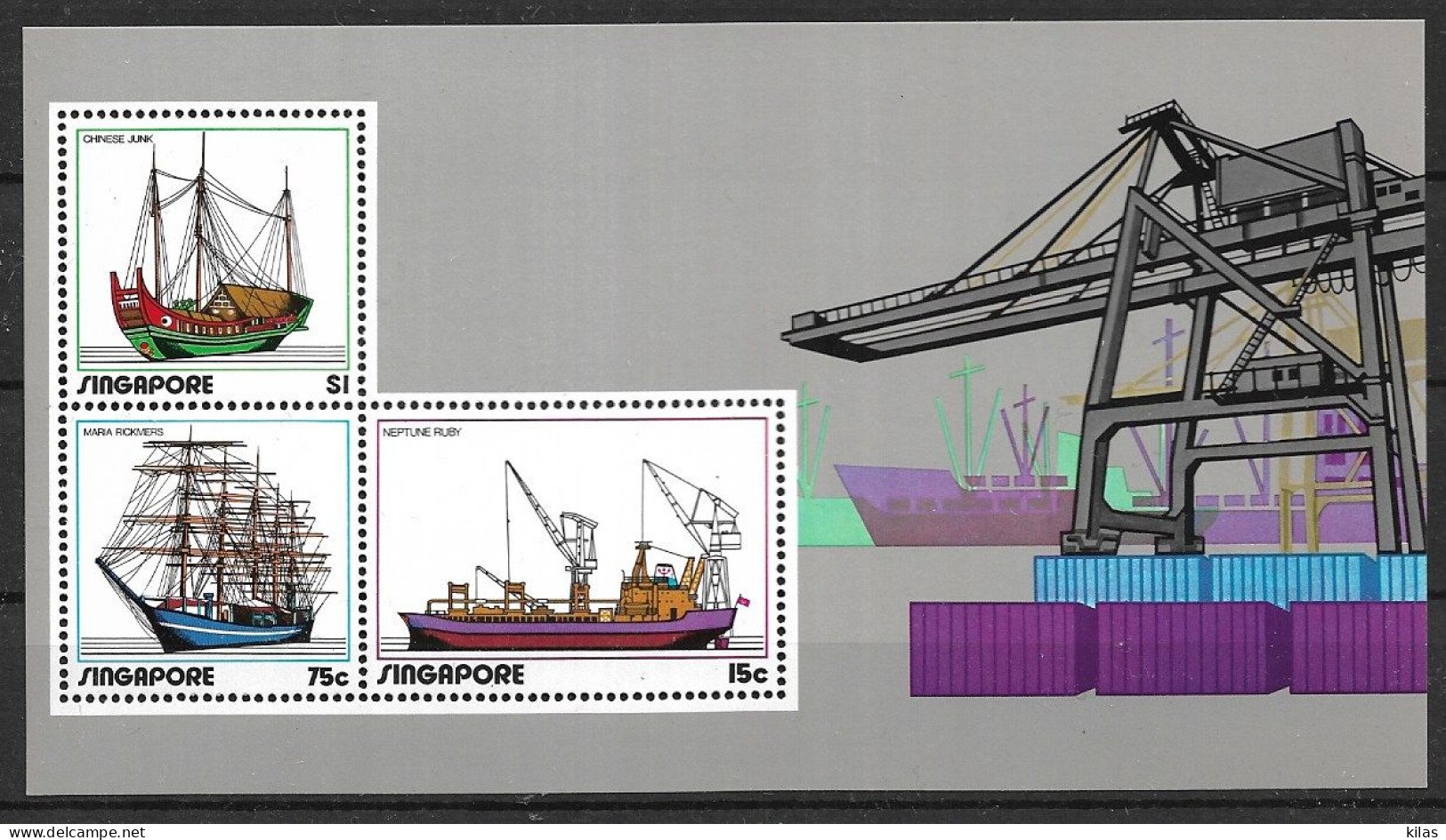 SINGAPORE 1972 SHIPS MNH - Boten