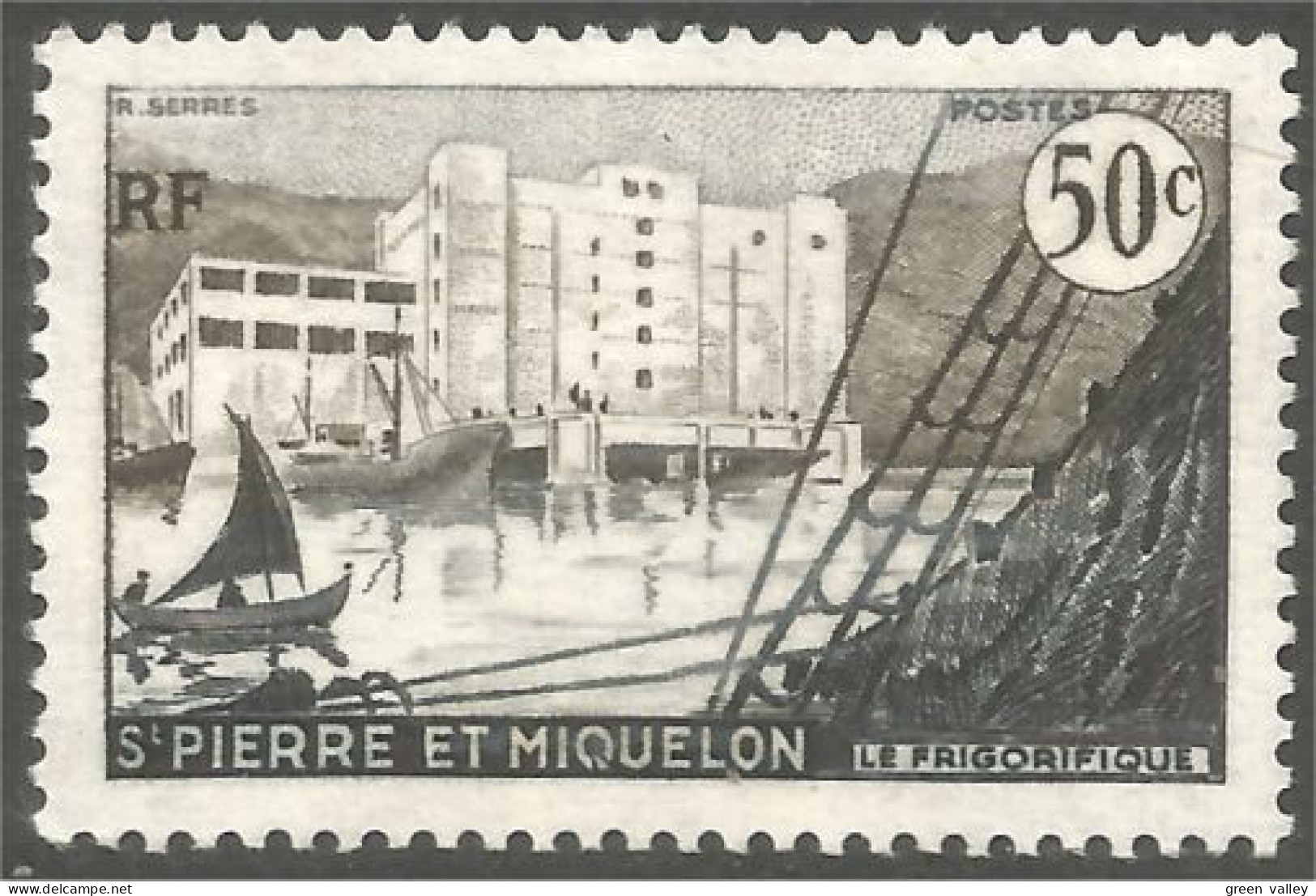 XW01-1526 St Pierre Miquelon Bateau Voilier Sailing Ship Boat Schiff Le Frigorifique MNH ** Neuf SC - Barche