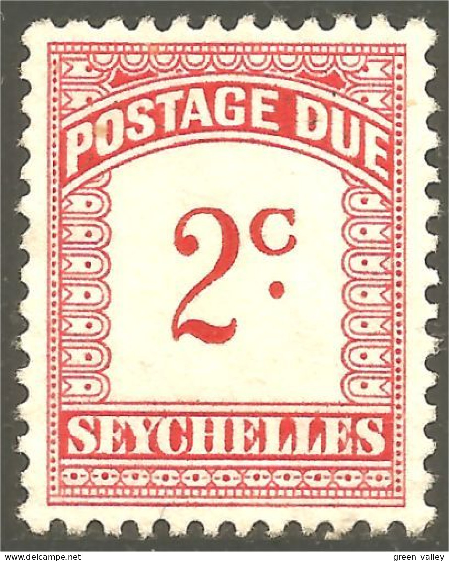 XW01-1504 Seychelles Postage Due Taxe No Gum - Seychellen (1976-...)