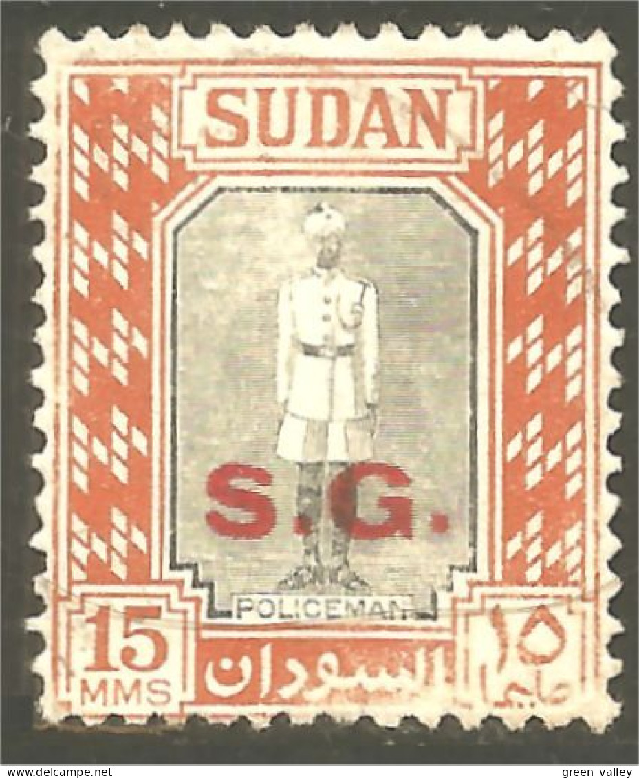 XW01-1501 Sudan Policeman Police Policier Polizei No Gum - Police - Gendarmerie