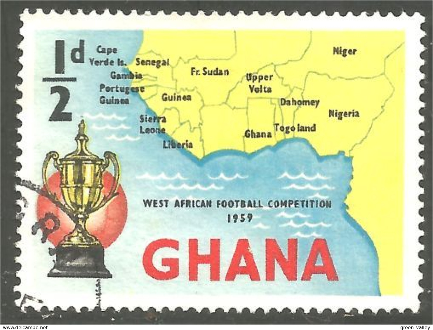 XW01-1315 Ghana Football Soccer Cup Coupe Throphy Trophée - Autres & Non Classés