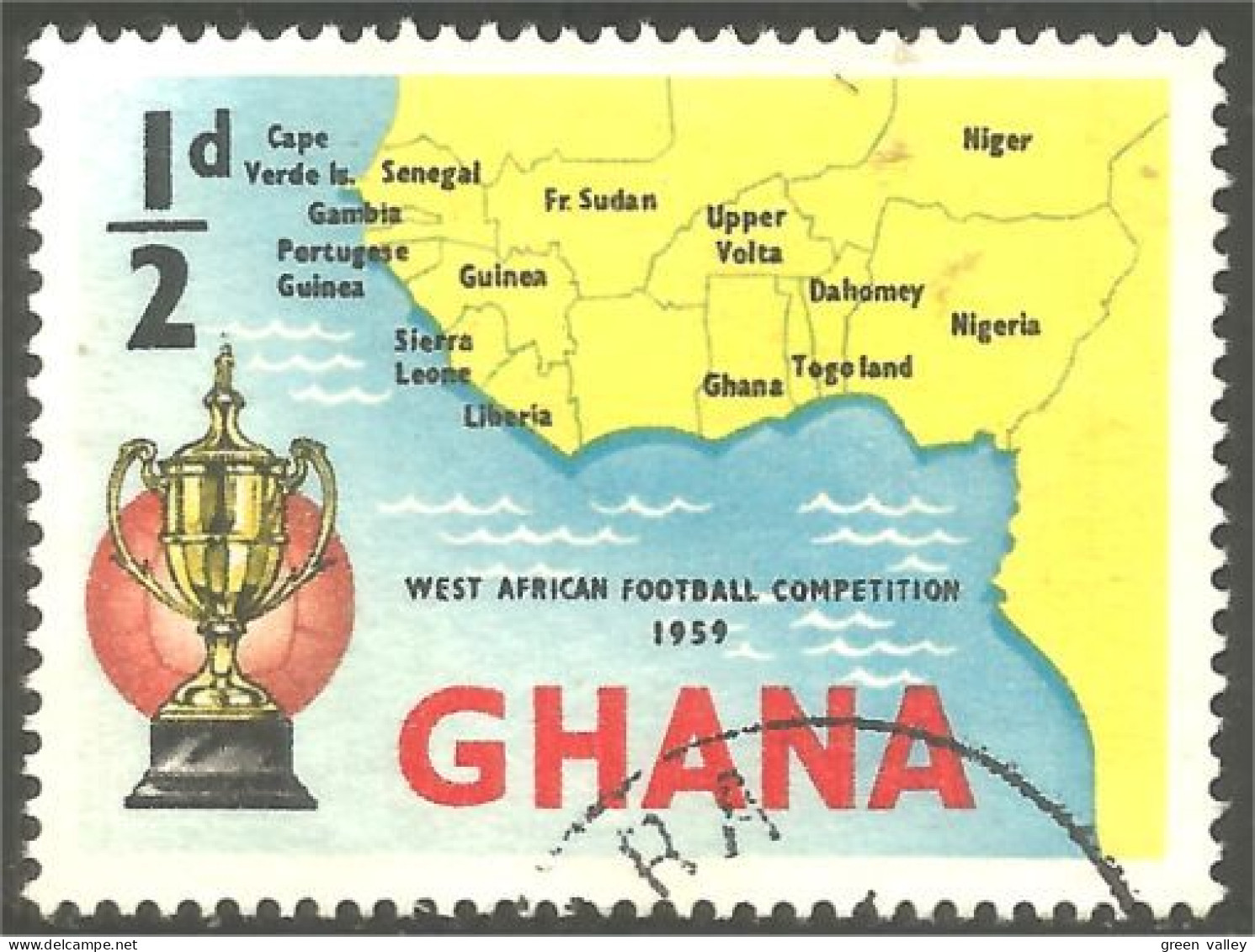 XW01-1305 Ghana Football Soccer Cup Coupe Throphy Trophée - Ghana (1957-...)